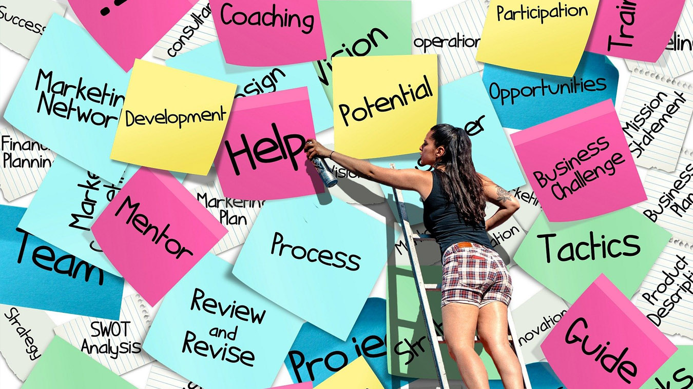 Schlagwörter auf Stickern